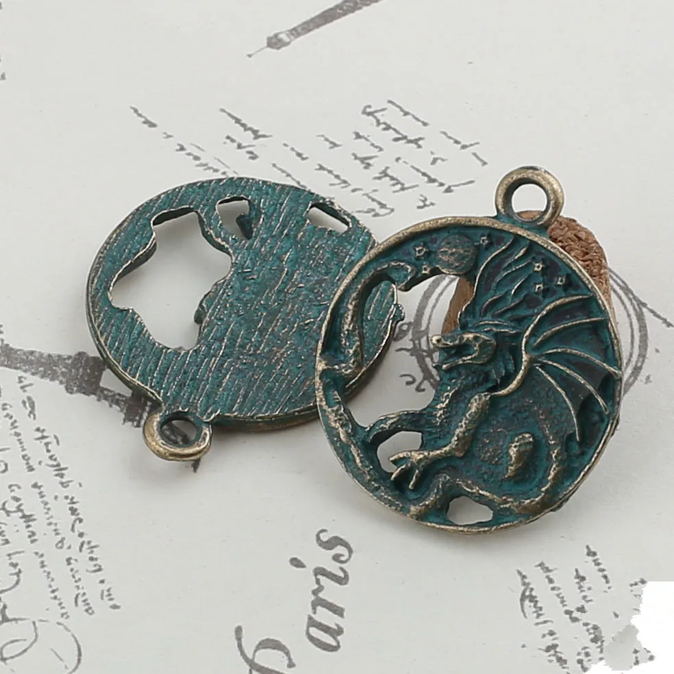 50pcs Vintage Dinosaur Charms For Making Bracelet/Necklace/Earrings/Bag