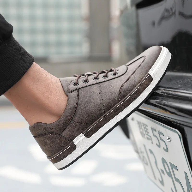 Male Shoe Male Skate Mens Platform Shoes Casual Men Tide Male Shoe Man Leisure Leather Shoes Sneakers Zapatos De Hombre Trainers Male Shoe Male Skate Mens Platform Shoes Casual Men Tide Male Shoe Man Leisure Leather Shoes Sneakers Zapatos De Hombre Trainers