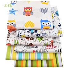 Chainho, цветная серия мира, напечатанная твиловая, хлопковая ткань, для DIY шитья ребенка и ребенка лист, материал подушки, полуметр