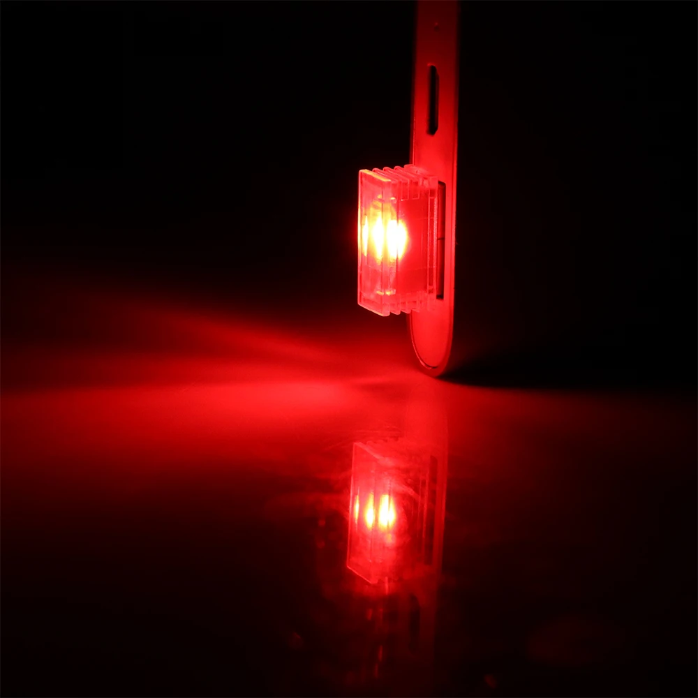 LEEPEE светодиодный светильник для автомобиля, декоративная лампа Mini USB для автомобиля, универсальное аварийное освещение - Испускаемый цвет: Красный