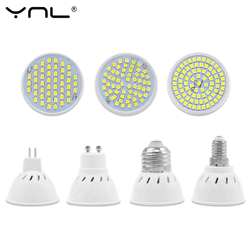 YNL Lampara LED Lamp E27 E14 MR16 GU10 220V 48LED 60LED 80LED SMD 2835 Bombillas LED Bulb Spotlight Lampada Led Spot light YNL Lampara LED Lamp E27 E14 MR16 GU10 220V 48LED 60LED 80LED SMD 2835 Bombillas LED Bulb Spotlight Lampada Led Spot light