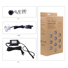 10 шт. 32 мм светодиодный фонарь 6 Вт 500LM SMD2835 EU/US/UK/AU разъем для наружного сада дорожка Декор подземный водонепроницаемый прожектор