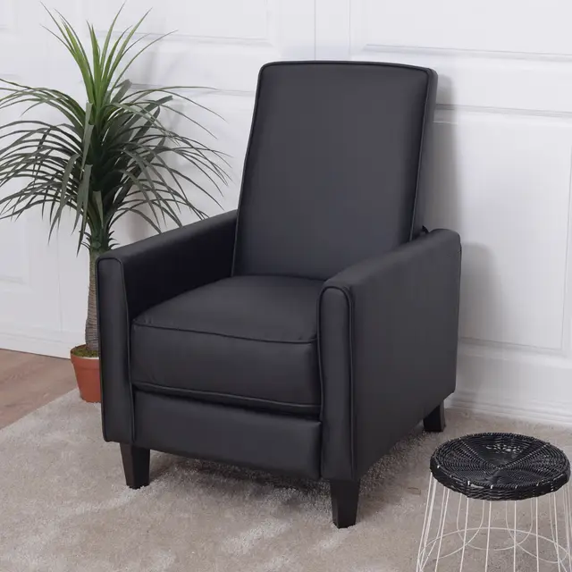 Giantex Einzel Liege Sofa PU Leder Club Stuhl Wohnzimmer Möbel ... Giantex Einzel Liege Sofa PU Leder Club Stuhl Wohnzimmer Möbel ...