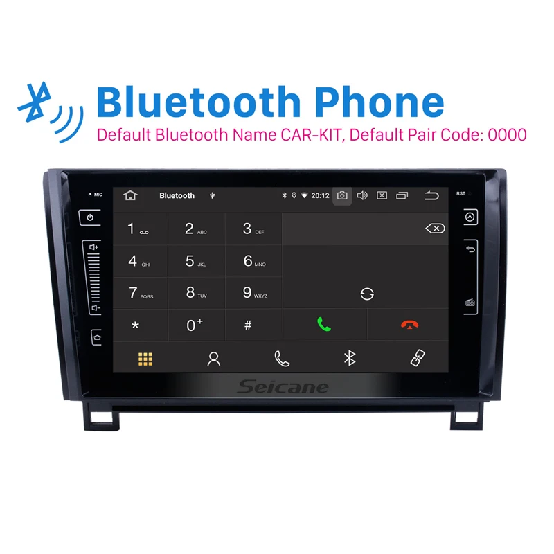 Best Seicane Android9.0 HD 9" Car 2Din Multimedia Player Radio For Toyota Sequoia Tundra 2006-2015 Head Unit Support Mirror Link Wifi 1