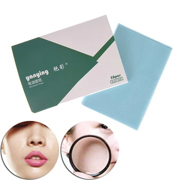

50pcs/Box Facial Oil Blotting Sheets Oil Absorbing Papers Oil Control Face Skin Care Tool for Man/Woman