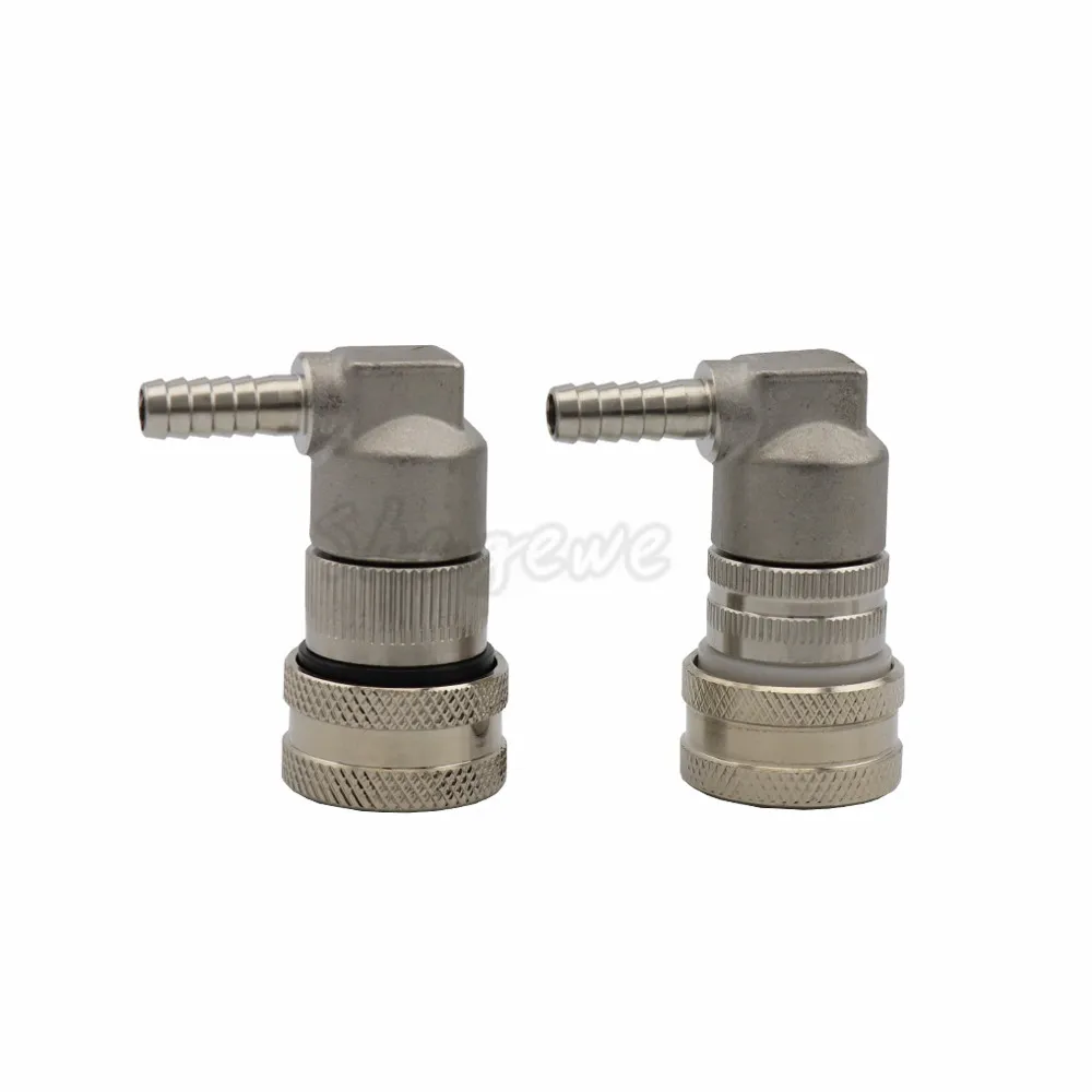 2Pcs Cornelius corny keg Stainless Steel Dispense Ball Lock Liquid & Gas Disconnect with 14inch Barb For Homebrew Beer Keg (2)