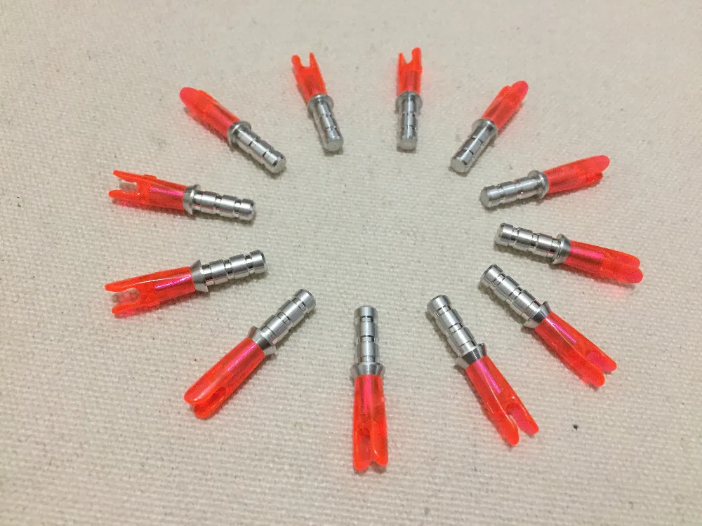 24 шт./лот стрела Nock Pin НОК для ID4.2mm углерод стрелка вал изогнутый лук и стрелы