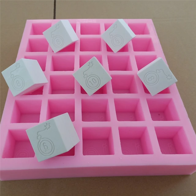 Customized 30 Cavities Silicone Soap Molds Personal Custom Silicone Tray Silicone  Molds for Soap Making