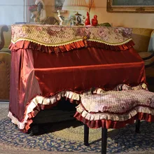Wine red font b piano b font cover full cover fashion quality fabric font b piano