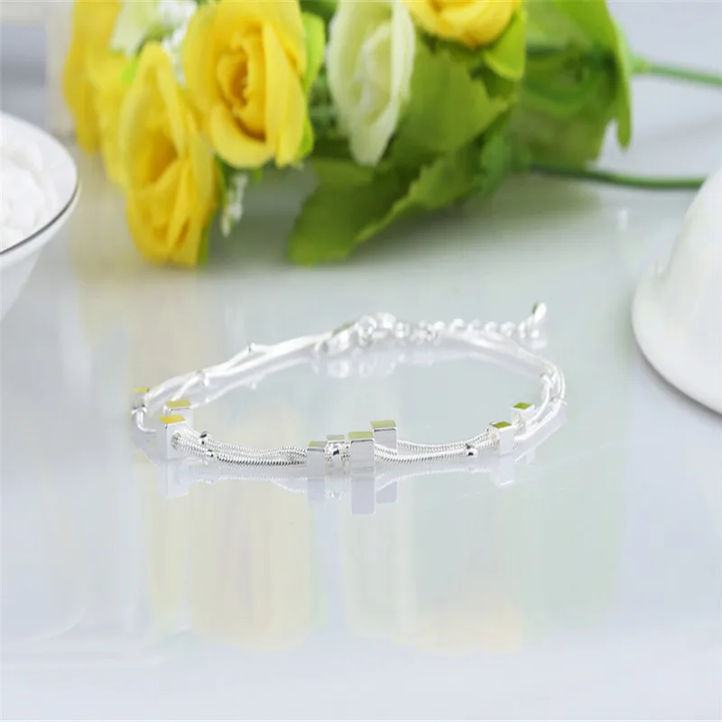 

ECODAY Charm Pulseras Silver Color Bracelet Fashion Snake Chains Bracelets for Women Bracelets & Bangles BG147