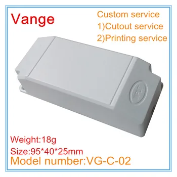 

10pcs/lot good quality IP54 fireproof PC plastic project box for led power supply 95*40*25mm