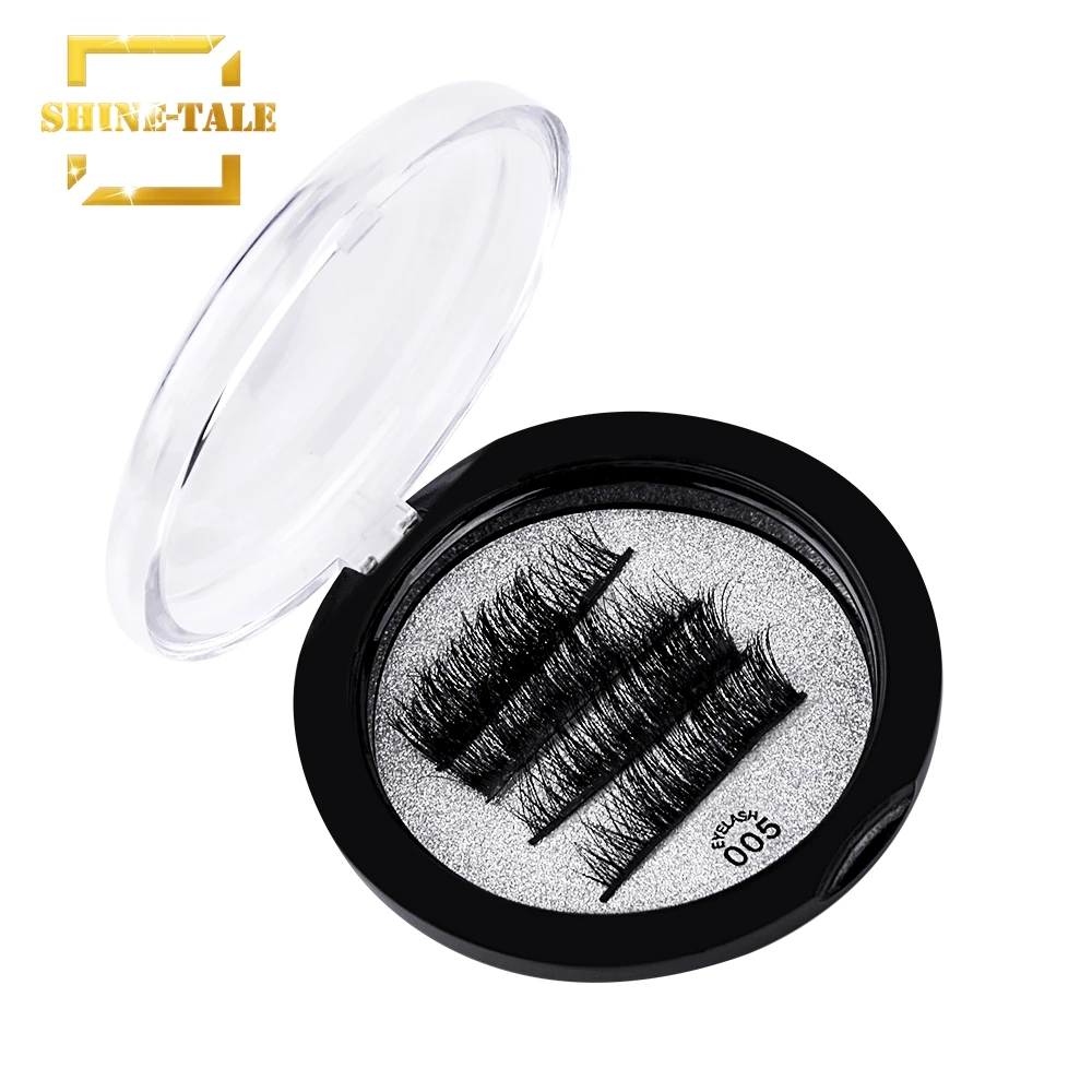 

Shine-Tale Magnetic Eyelashes with 2 Magnets Natural Handmade Full Strip False Lashes Maquiagem CI005