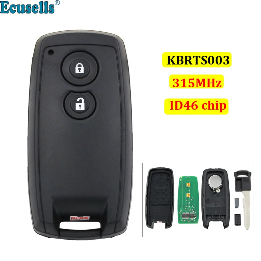  keyless entry Smart Card remote Key 2 BUTTONS 315MHZ WITH ID46 chip for Suzuki Swift SX4 Grand Vita - 32997563623