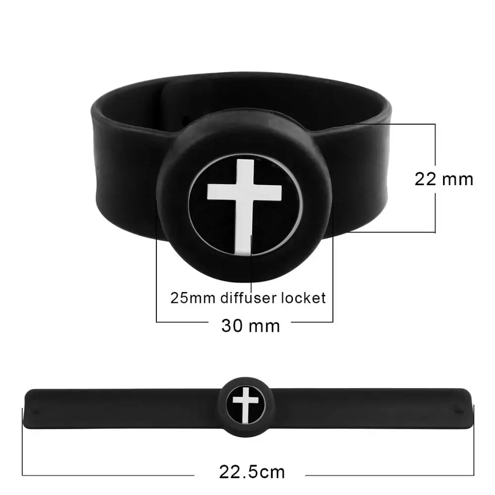 ZP-BS1045 Silicone Diffuser Locket Bracelet (2)