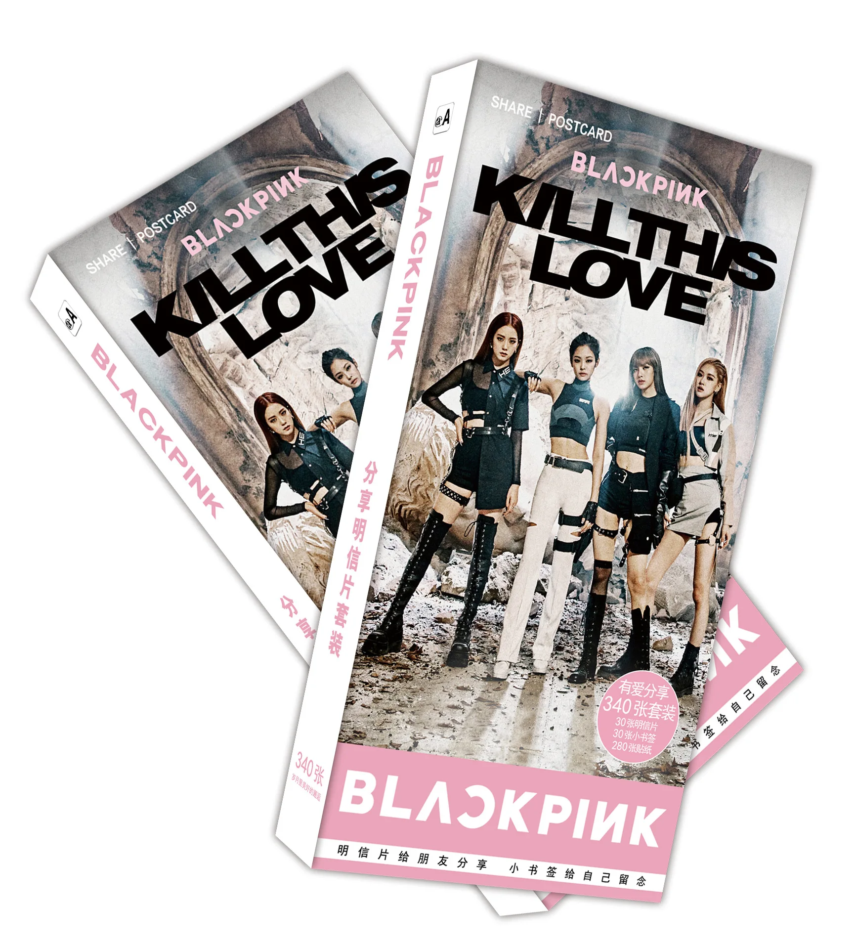 

[MYKPOP]Blackpink Post Cards 340pcs/set: 30 Post Cards + 30 Small Cards + 280 Small Stickers SA19060203