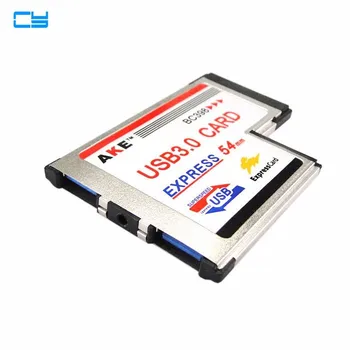 

L type Dual Port USB 3.0 Express Card 34mm Notebook Adapter for Laptop NEC Chip