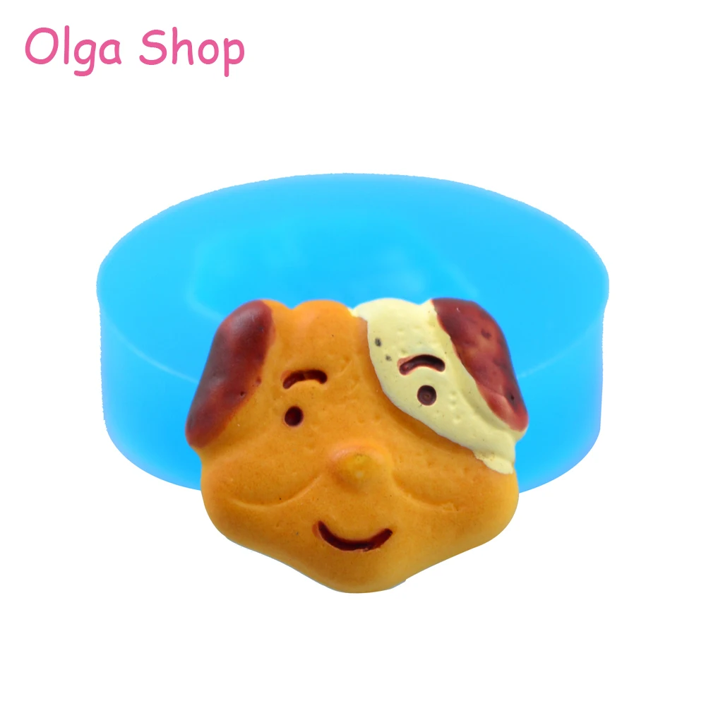 QYL058 19.1mm Dog Biscuit Silicone Mold Animal Cookie Mould Cake