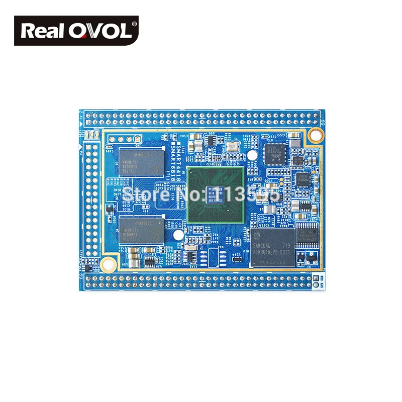 RealQvol Friendlyarm Smart4418 CPU board S5P4418 Cortex-A9 1GB RAM + 8GB eMMC integrated Gbps Ethernet audio jack