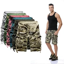 New 2019 Mens Cargo Shorts Multi Pocket Casual Loose Short Pants Camouflage Military Summer Knee Length Plus Size Shorts Men New 2019 Mens Cargo Shorts Multi Pocket Casual Loose Short Pants Camouflage Military Summer Knee Length Plus Size Shorts Men