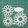 4 Pcs Chrysanthemum and leaf Metal Cutting Dies DIY Scrapbooking Album Decoration Embossing Paper Card Craft 83*72 mm ► Photo 3/3