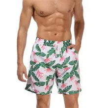 Для мужчин Для детей, на лето пляжная одежда, новинка, с цветочным принтом, короткий плавки Семейные комплекты Быстросохнущий купальный Мужские Шорты для купания Лидер продаж