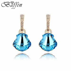 

Vintage Retro Piercing Earrings Made With Swarovski Elements Crystal Long Brincos de festa for women Fine Jewelry