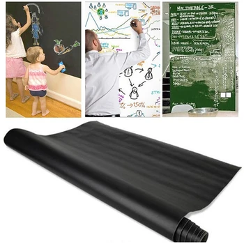 

Blackboard wall sticker chalk board blackboard sticker removable vinyl draw decorative mural kids room applique art