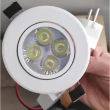 10 шт./лот элегантный дизайн затемнения 3 Вт светодиодный потолочный светильник Лампы для мотоциклов светильники CE& RoHS теплый белый холодный белый Потолочный свет для дома