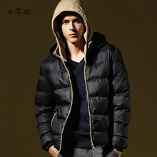 Kaleb ohigh качества брендовая мужская зимняя куртка, пальто утепленная одежда на хлопковой подкладке модные теплые jacketwith капюшоном Мода для мужчин