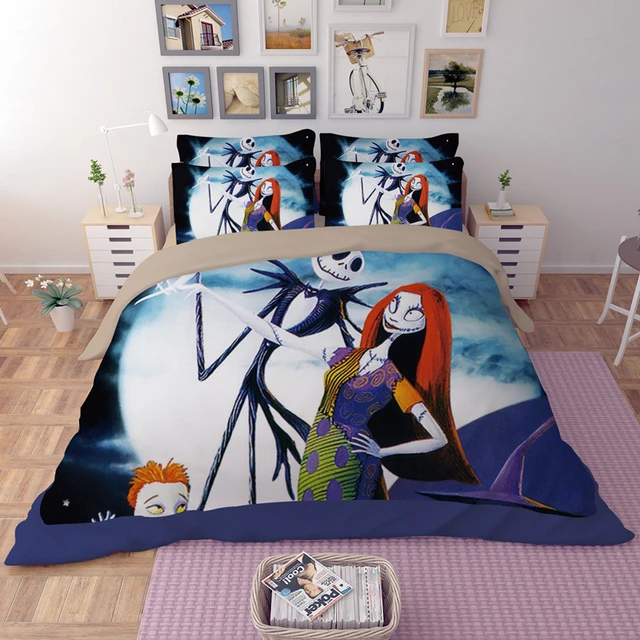 3d luxury nightmare before christmas bedding set kingqueenfull sizer cover sheet pillowcase - Nightmare Before Christmas Bedding Queen 3d luxury nightmare before christmas bedding set kingqueenfull sizer cover sheet pillowcase - Nightmare Before Christmas Bedding Queen