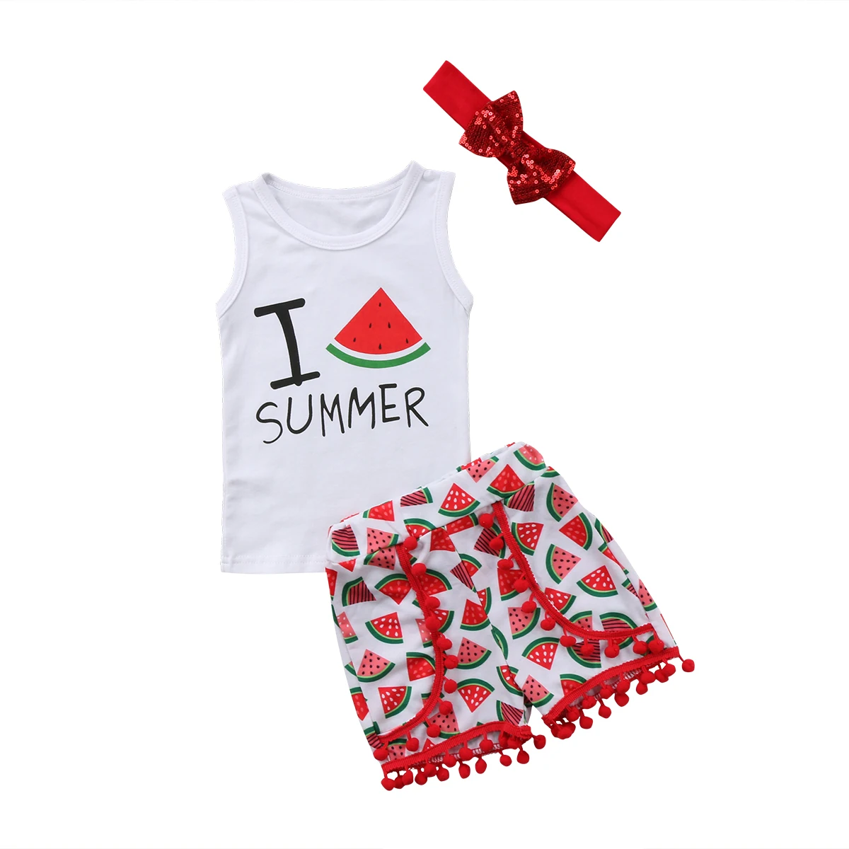 Детский летний костюм для девочек|watermelon clothes|watermelon outfitskids girls outfits |