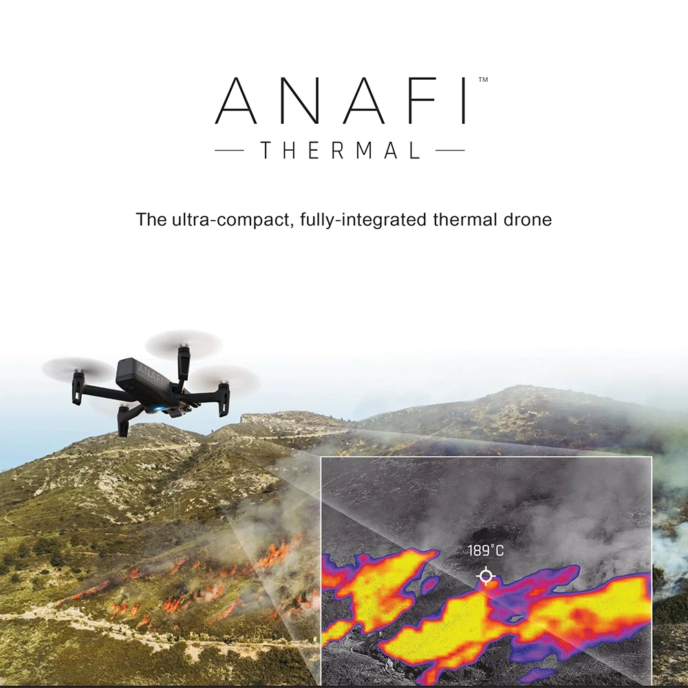 En venta nuevo loro ANAFI termal 4 K Cámara Drones Profesional 2Km rango a través de WiFi Drone GPS USB-C de carga del puerto de carga