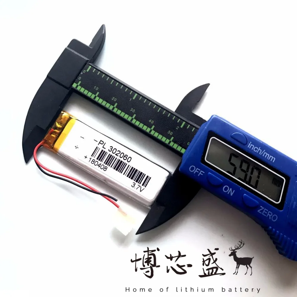 Полимерная батарея 400 mah 3 7 V 302060 умный дом литий ионная для dvr gps mp3 mp4 SONY md 10
