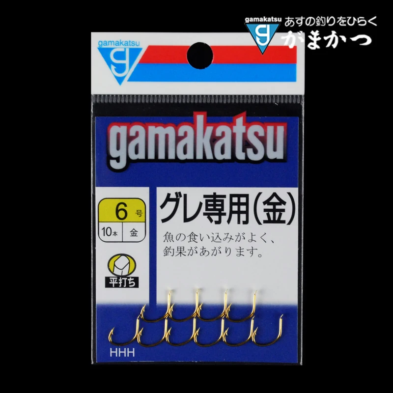 Японские импортные рыболовные крючки Gamakatsu золотой заточенный плот рыболовный