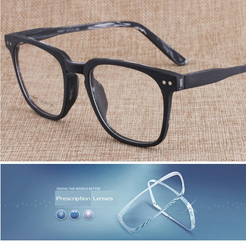 Acetate Glasses Men Women Custom Optical Prescription 1.56