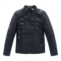Kids Faux Leather Jacket PU Coat Jaqueta infantil menina PU Boys jacket Casaco infantil Girls Leather outerwear