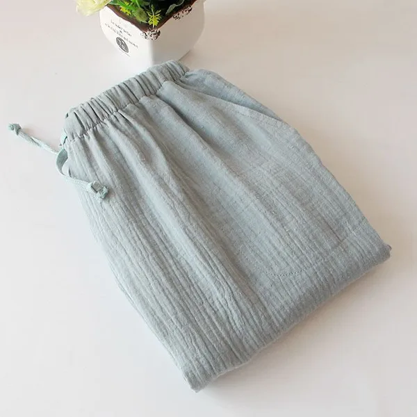 ZDFURS* продукт весна осень хлопок домашние брюки пижамы женские Пижамные брюки одежда для отдыха парные пижамы брюки - Цвет: green woman