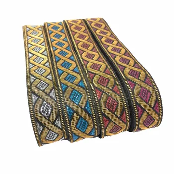 

ZERZEEMOOY 3/4" 20mm 10Yard/lots Polyester Geometric wave style Woven Jacquard Ribbon