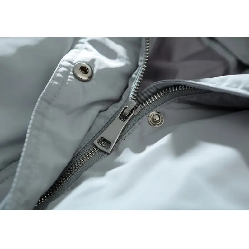 Mince Chaud Longue À Rose Cacaso Veste black Outwear Capuche Femmes Duvet pink Fourrure Ac311 2018 grey D'hiver Couleur Solide Nouveau Style Canard De Extérieure Blue Coréenne RcWa80qPzw