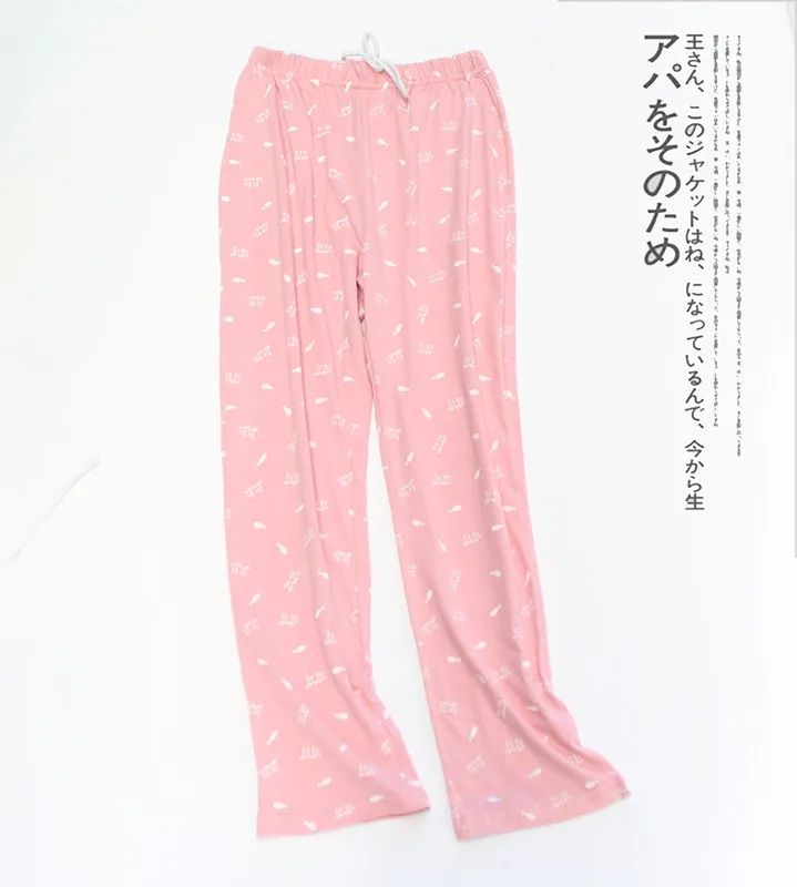 Fdfklak, весенне-осенние пижамные штаны на завязках, пижамные брюки, женские хлопковые домашние штаны, женские брюки с цветочным принтом, Q542