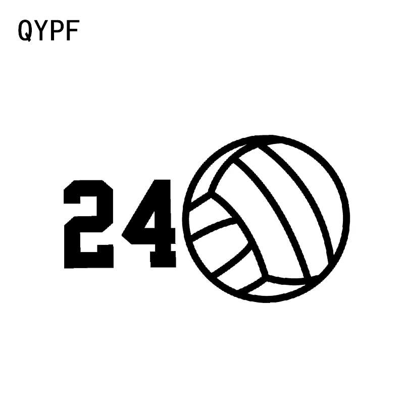 QYPF 13.1*7.7CM Interesting Volleyball Player Decor Car Modelling Sticker Vinyl High Quality Silhouette Black/Silver C16-1410 | Автомобили