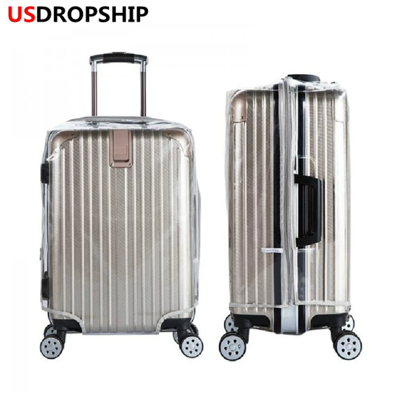 

USDROPSHIP Hot High Quality PVC zipper Waterproof Suitcase Protective Cover Travel Luggage Trolley Case Thicker Wear Dust Covers