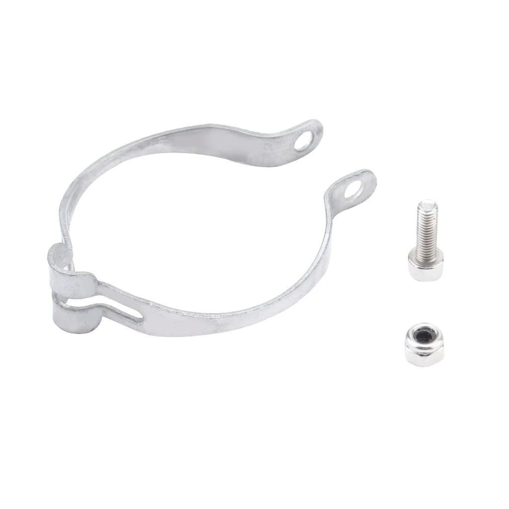 Lot 3Pcs Classic Stainless Steel Vintage Clamp On Top Tube Brake Cable Guide Clip 34.9mm for Brake Cable Housing