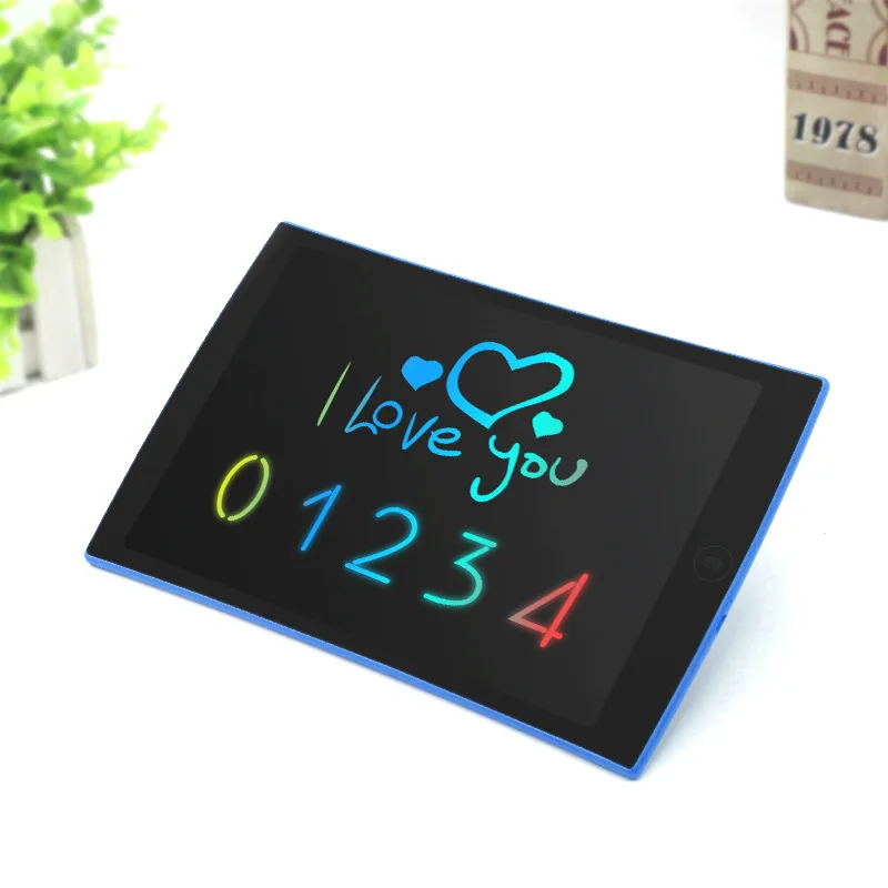 Детские обучающие игрушки детские развивающие игрушки 9,5 дюймов яркий жирный ЖК-дисплей Одноцветный шрифт планшет(перезаряжаемый - Цвет: D