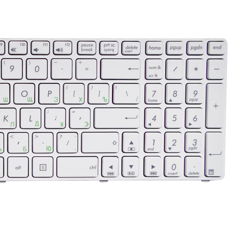 GZEELE RU для ASUS B53 B53E B53F B53J B53S N90 N90S N90SC N90SV A54 A54C A54H A54HR A54HY A54L A54LY Клавиатура ноутбука Белая