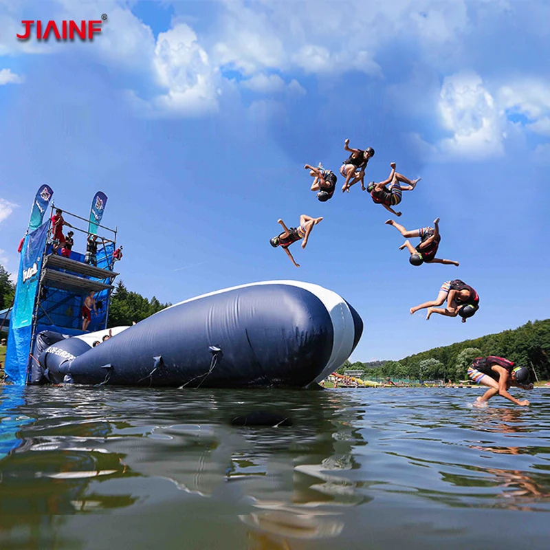 JIAINF 6/8/10*2 м надувные водные надувные прыжки надувная катапульта ПВХ надувная подушка для воды для активного отдыха спортивные по