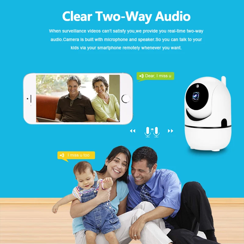  1080P Wireless IP Camera Cloud Wifi Camera Smart Auto Tracking Human Home Security Surveillance CCT - 32979485787