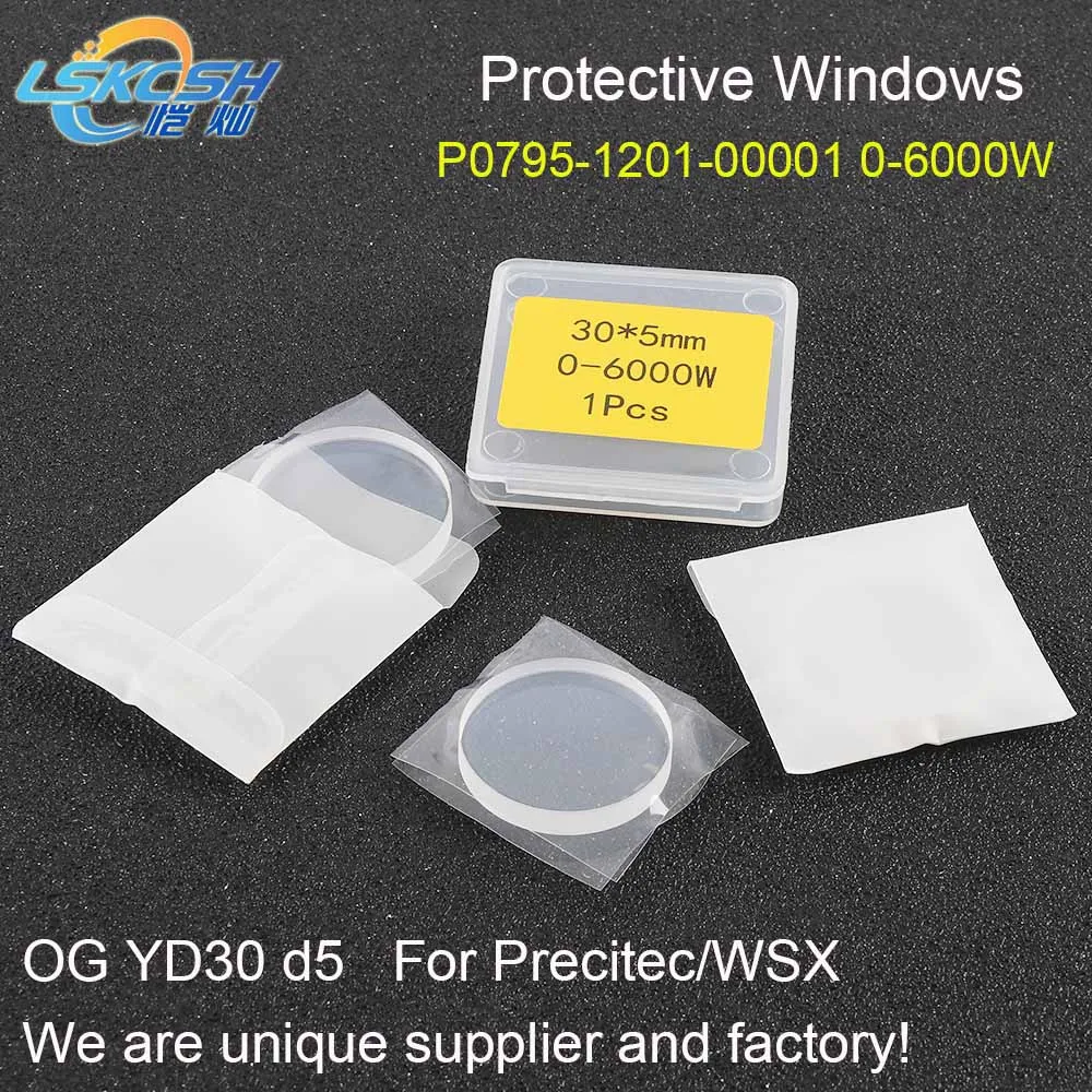

LSKCSH high quality precitec laser protective windows/protection mirrors/fiber Lens OG YD30 d5 P0795-1201-00001 IPG WSX 0-6000W