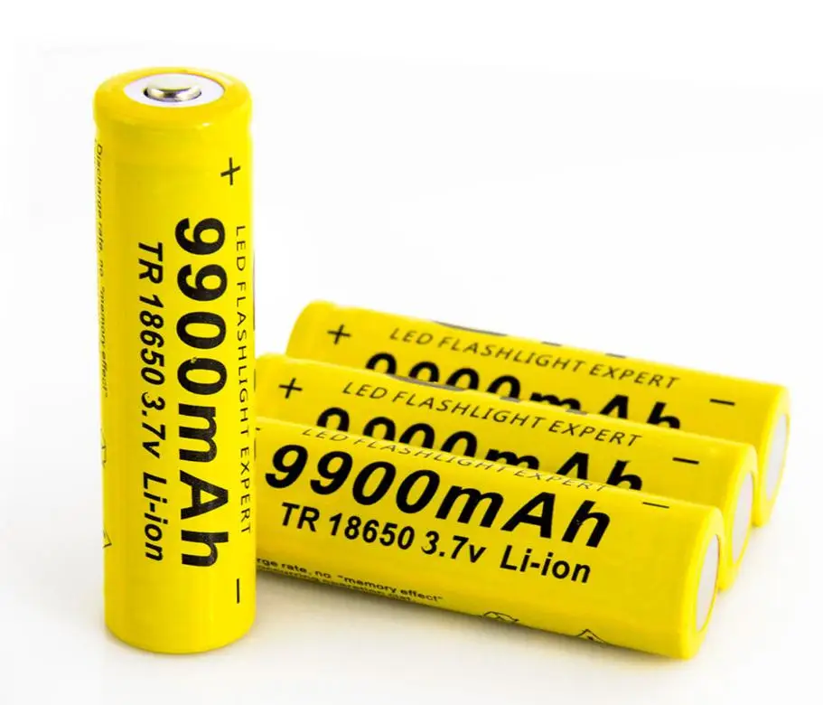 Батарея 9900 MAH 3,7 V 18650 bateras de iones de LiTiO linterna recargable envo+ cargador 1 unidades