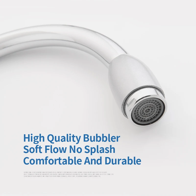 Gisha Hot And Cold Water Classic Kitchen Faucet Chrome Brass Process Swivel Basin Faucet Single Handle 360 Degree Rotation